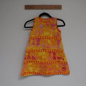 Young Colors Yellow/Orange Summer Dress Girls 6
